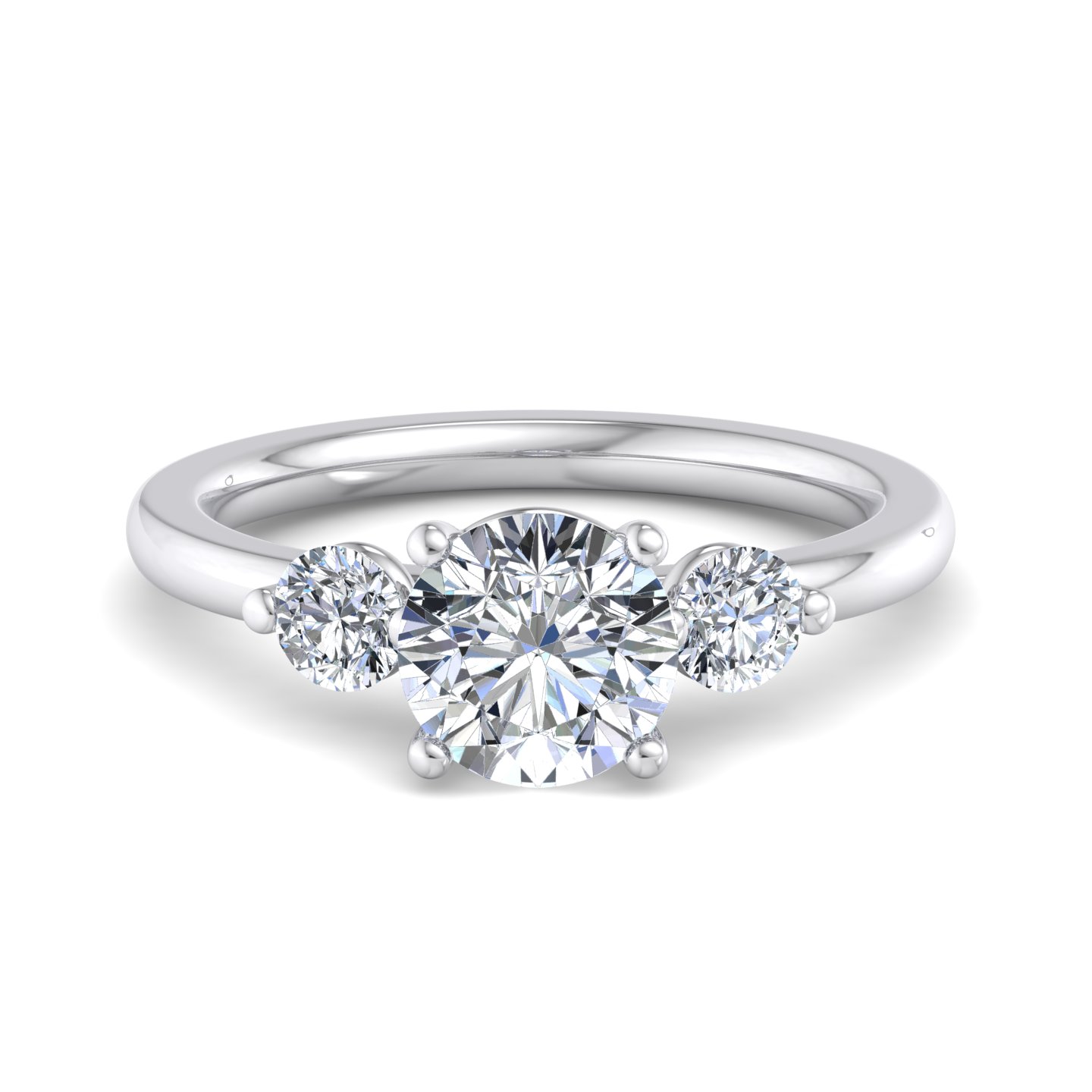 Korman Signature Rosie 3 Stone Engagement Ring Setting